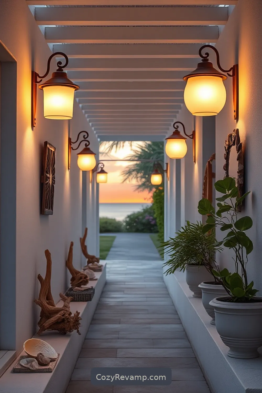 Soft Lighting Fixtures for 23 Essential Materials for Coastal Hallways With Solar-Powered Lights
