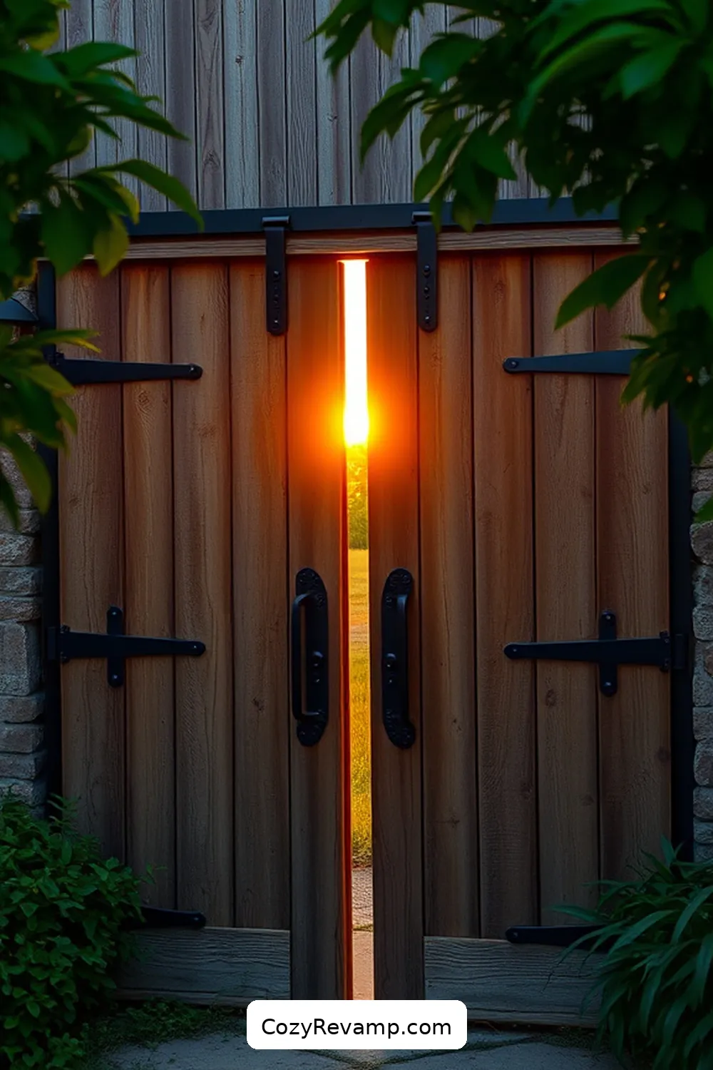 Barn Doors for 23 Essential Materials for a Modern Farmhouse Garage With Solar-Powered Lights