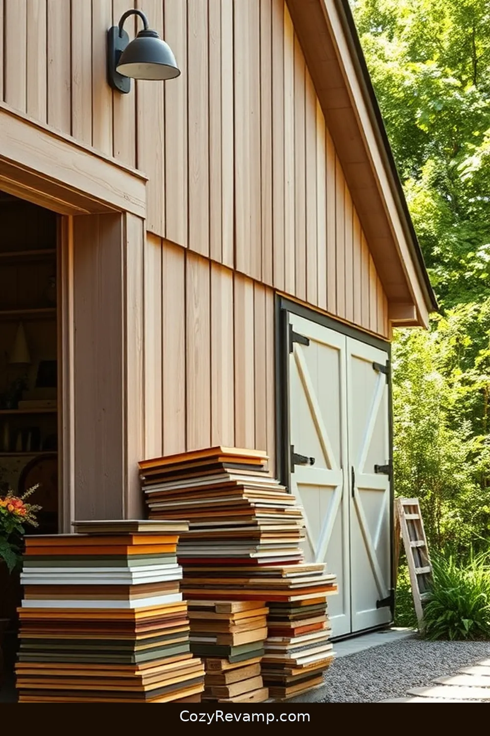 Eco-Friendly Paint for 23 Essential Materials for a Modern Farmhouse Garage With Solar-Powered Lights