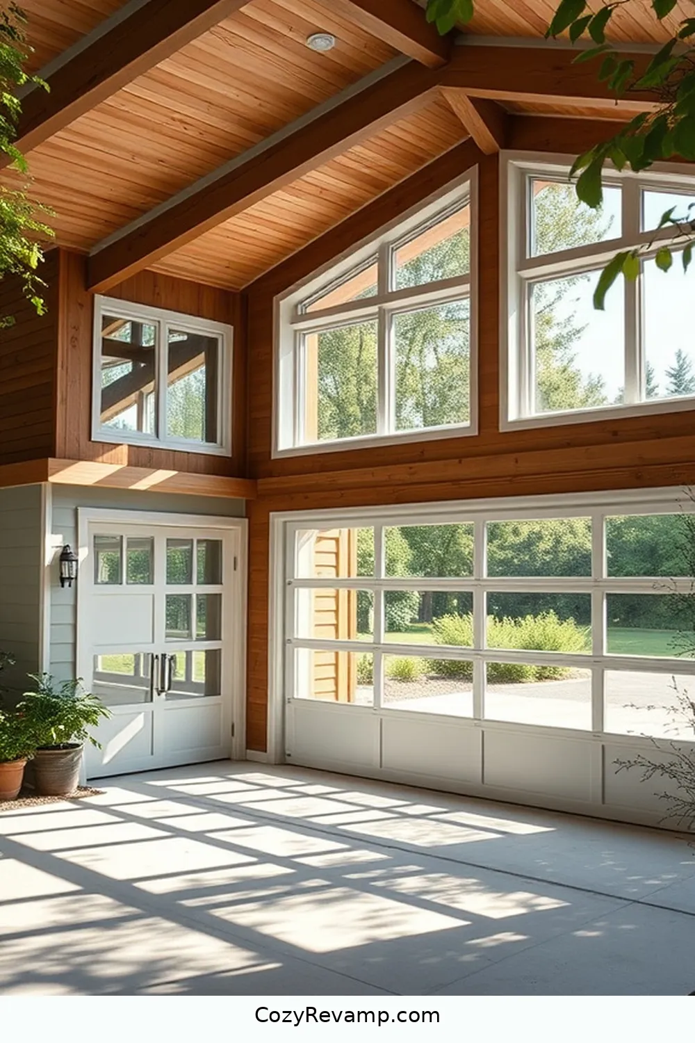 Energy-Efficient Windows for 23 Essential Materials for a Modern Farmhouse Garage With Solar-Powered Lights