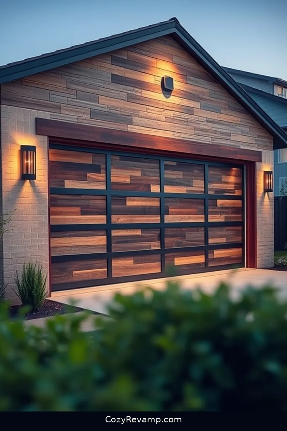 Garage Door for 23 Essential Materials for a Modern Farmhouse Garage With Solar-Powered Lights