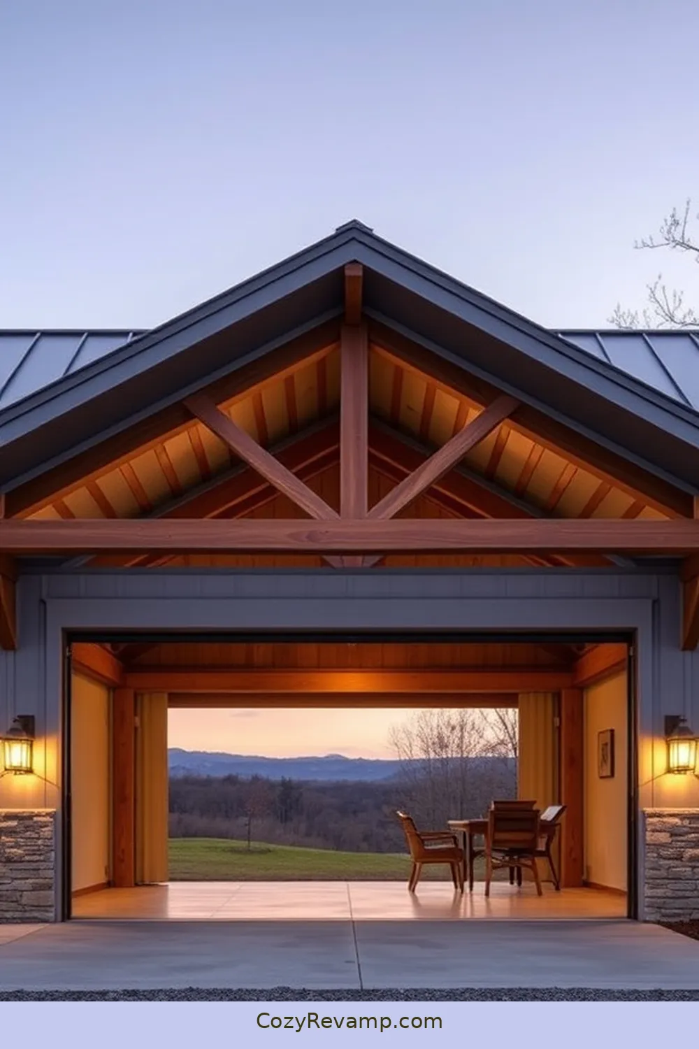 Metal Roofing for 23 Essential Materials for a Modern Farmhouse Garage With Solar-Powered Lights