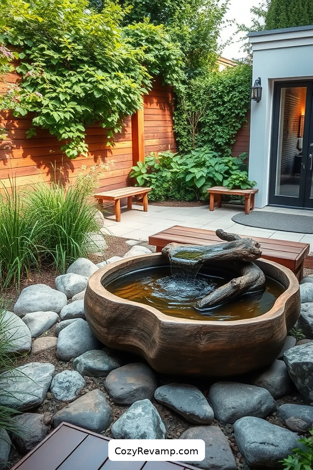 23 Essential Tips for a Scandinavian Outdoor Patio With Reclaimed Materials 17 Add a Water Feature for Serenity for 23 Essential Tips for a Scandinavian Outdoor Patio With Reclaimed Materials
