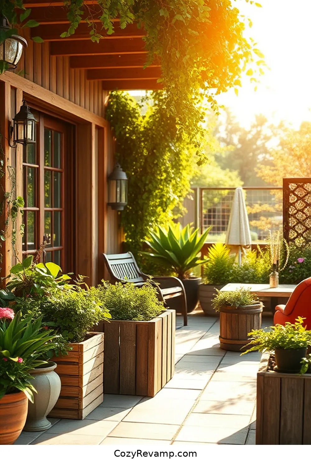 23 Essential Tips for a Scandinavian Outdoor Patio With Reclaimed Materials 16 Utilize Upcycled Planters for 23 Essential Tips for a Scandinavian Outdoor Patio With Reclaimed Materials