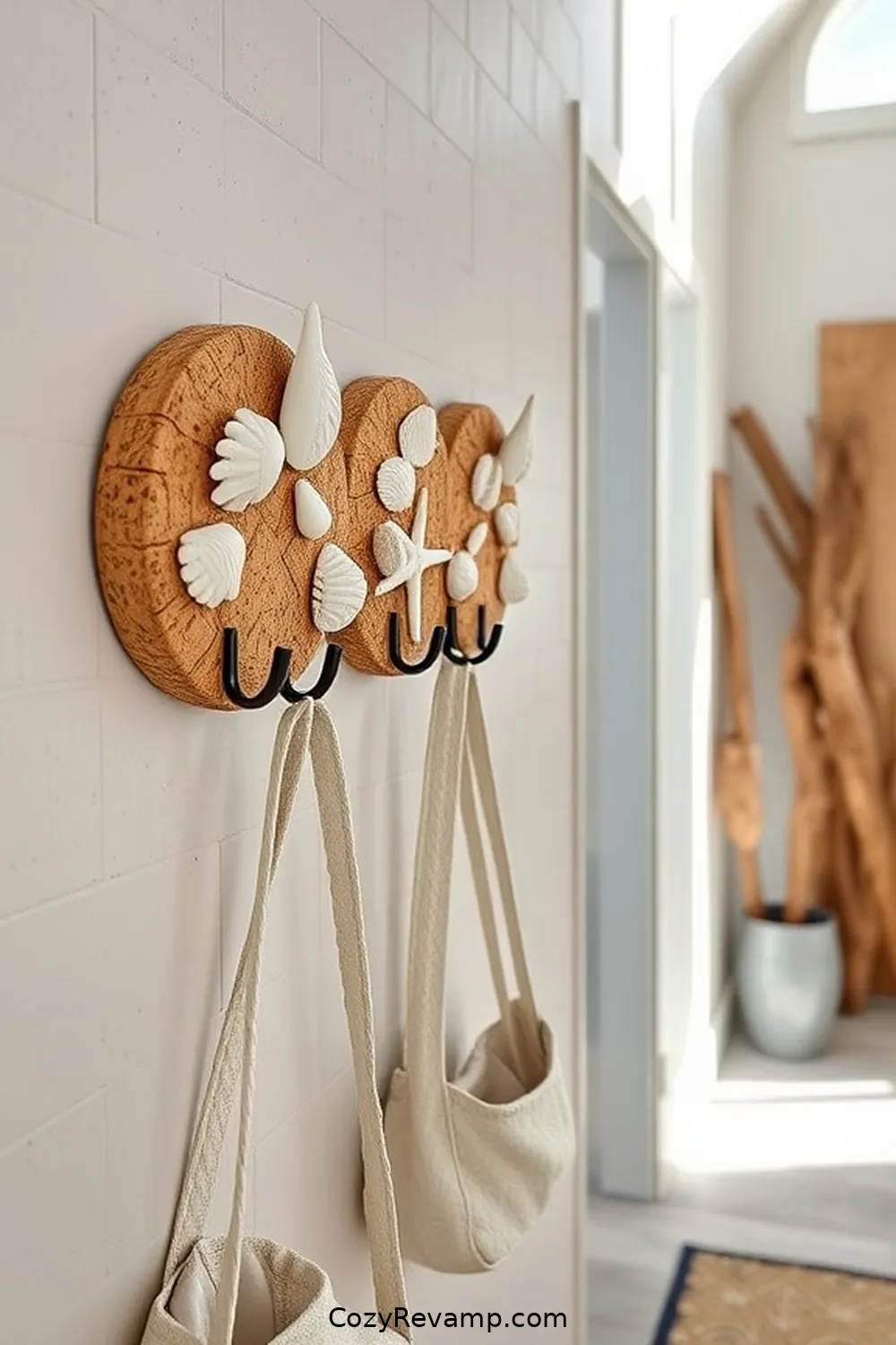 23 Ideas for a Coastal Entryway With Cork Material 8 Customized Cork Hooks for 23 Ideas for a Coastal Entryway With Cork Material