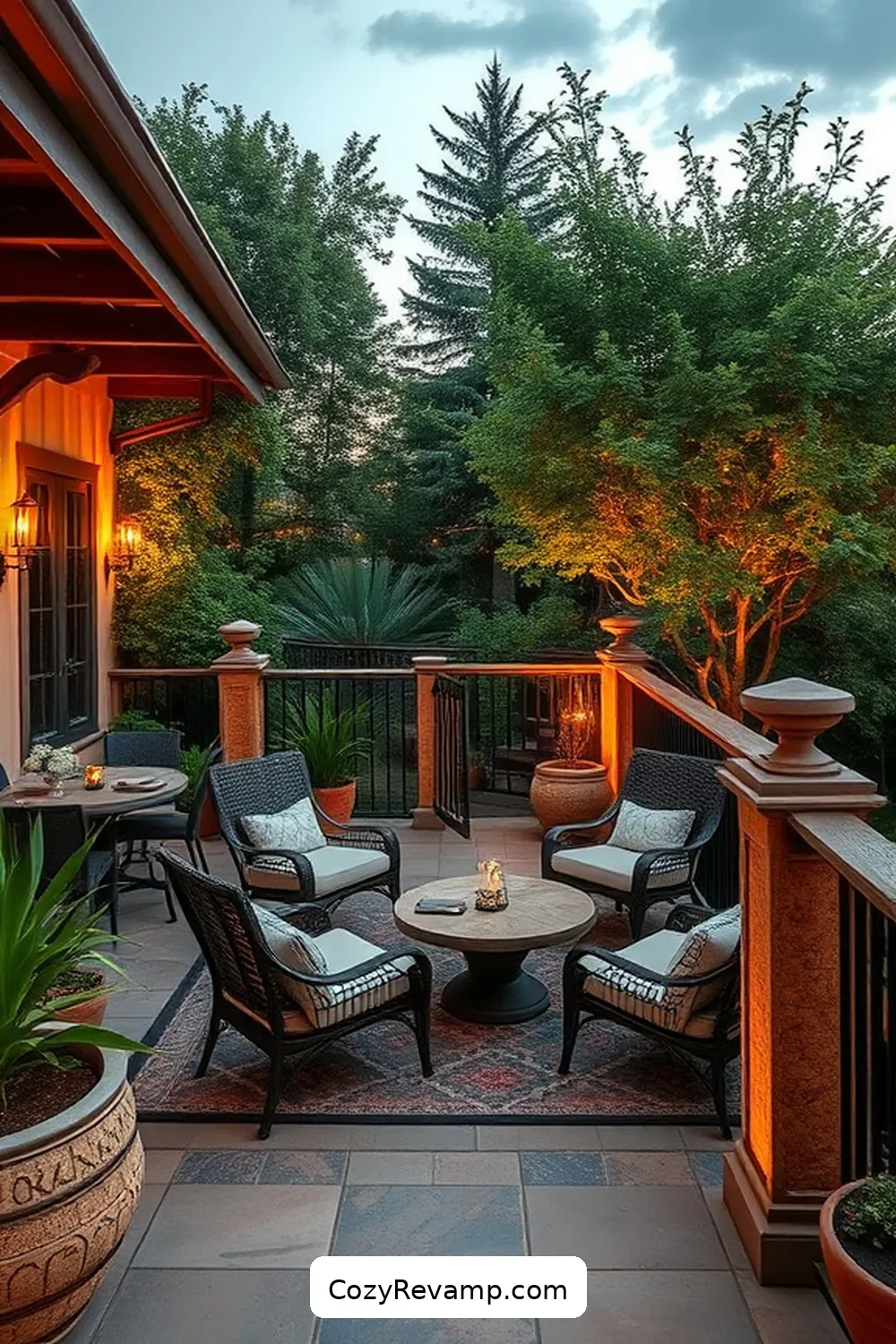 23 Inspiring Ideas for a Modern Farmhouse Outdoor Patio Using Cork Material 20 Cork Accents on Railings for Charm for 23 Inspiring Ideas for a Modern Farmhouse Outdoor Patio Using Cork Material