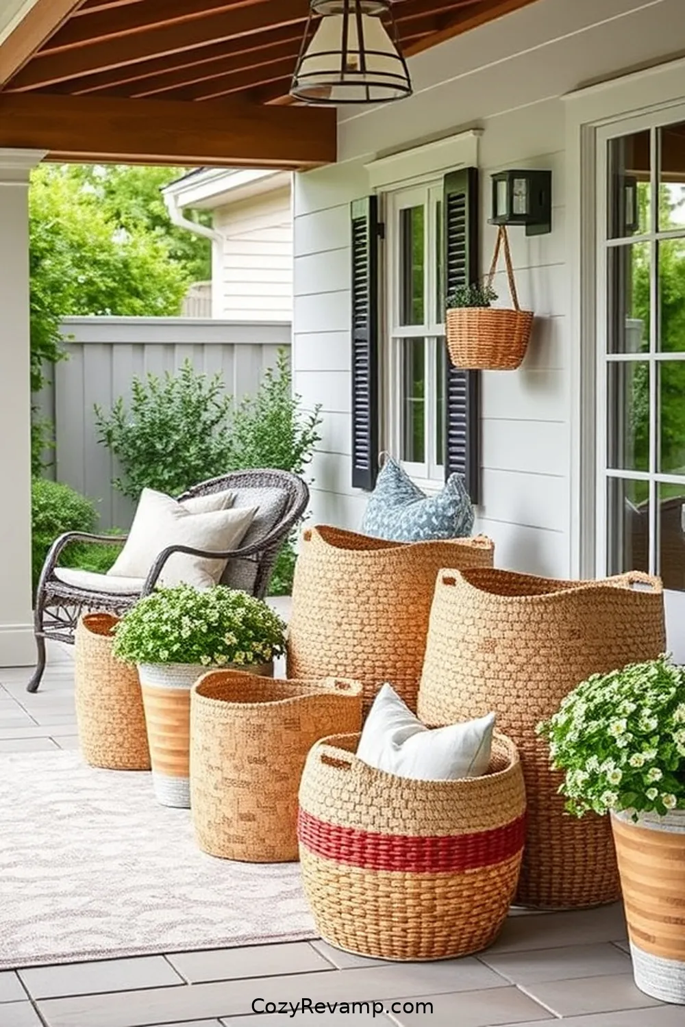 23 Inspiring Ideas for a Modern Farmhouse Outdoor Patio Using Cork Material 19 Cork Baskets for Storage Solutions for 23 Inspiring Ideas for a Modern Farmhouse Outdoor Patio Using Cork Material