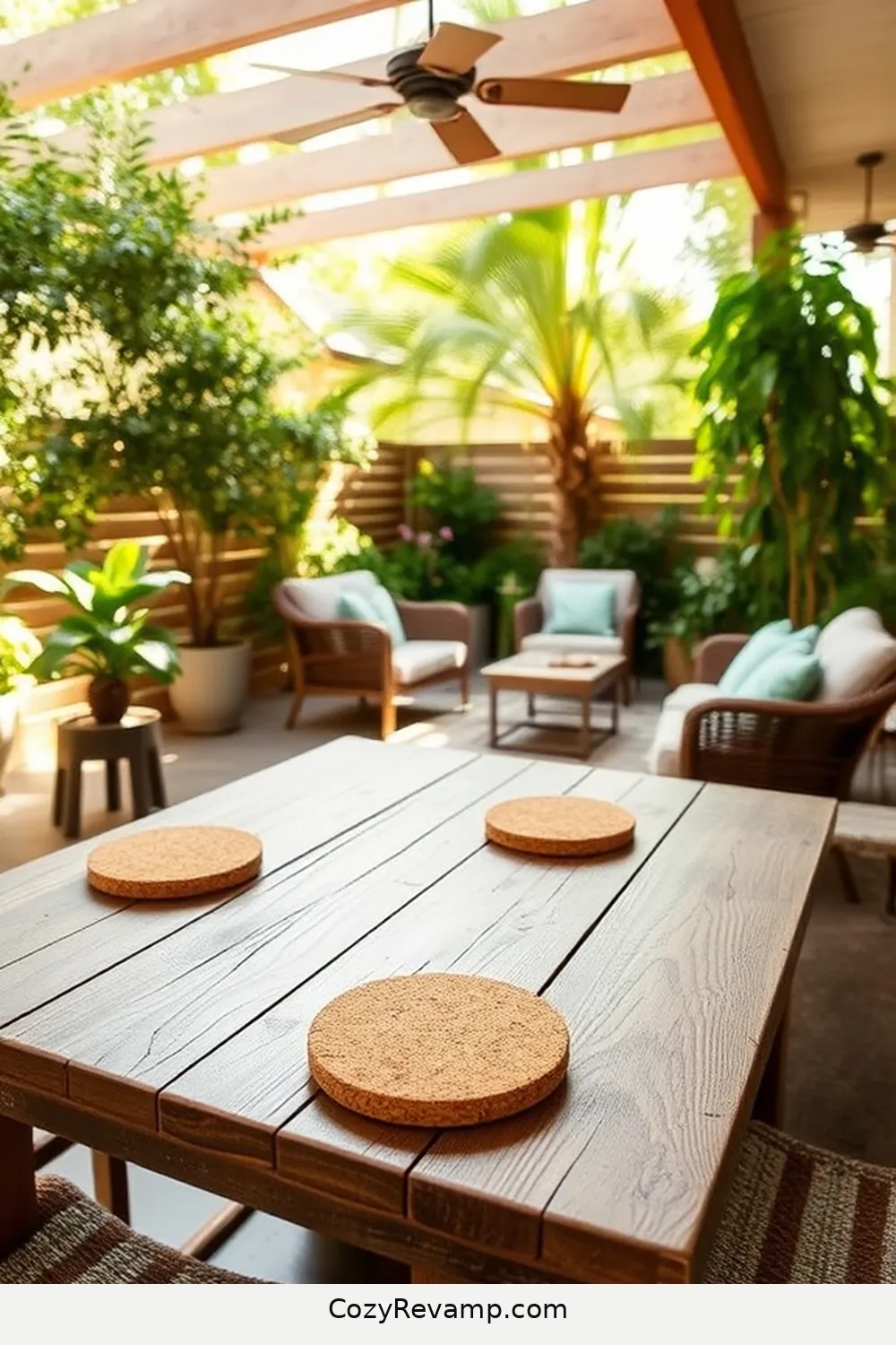 23 Inspiring Ideas for a Modern Farmhouse Outdoor Patio Using Cork Material 7 Cork Coasters: Functional Decor for 23 Inspiring Ideas for a Modern Farmhouse Outdoor Patio Using Cork Material
