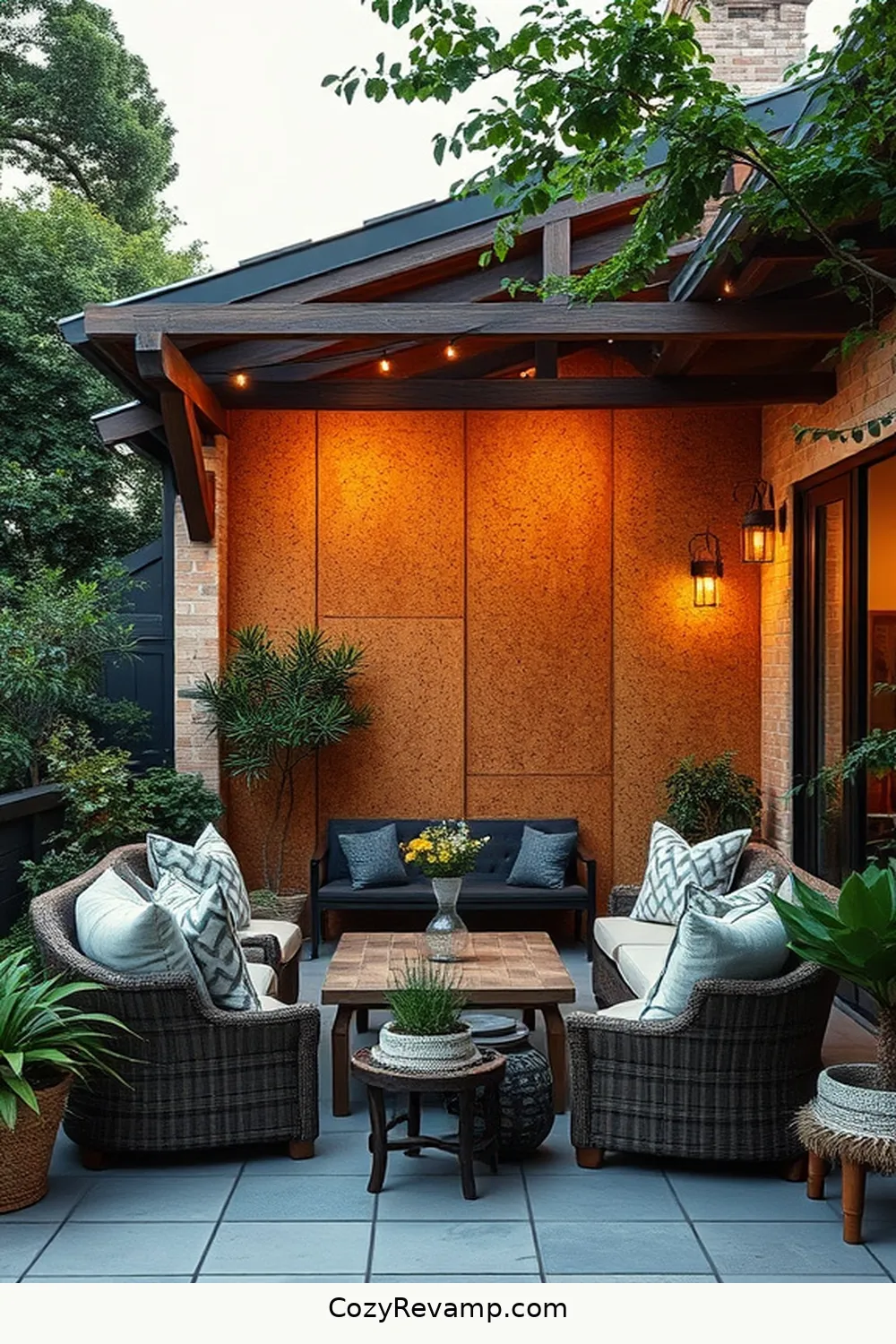 23 Inspiring Ideas for a Modern Farmhouse Outdoor Patio Using Cork Material 4 Cork Wall Panels for Texture for 23 Inspiring Ideas for a Modern Farmhouse Outdoor Patio Using Cork Material