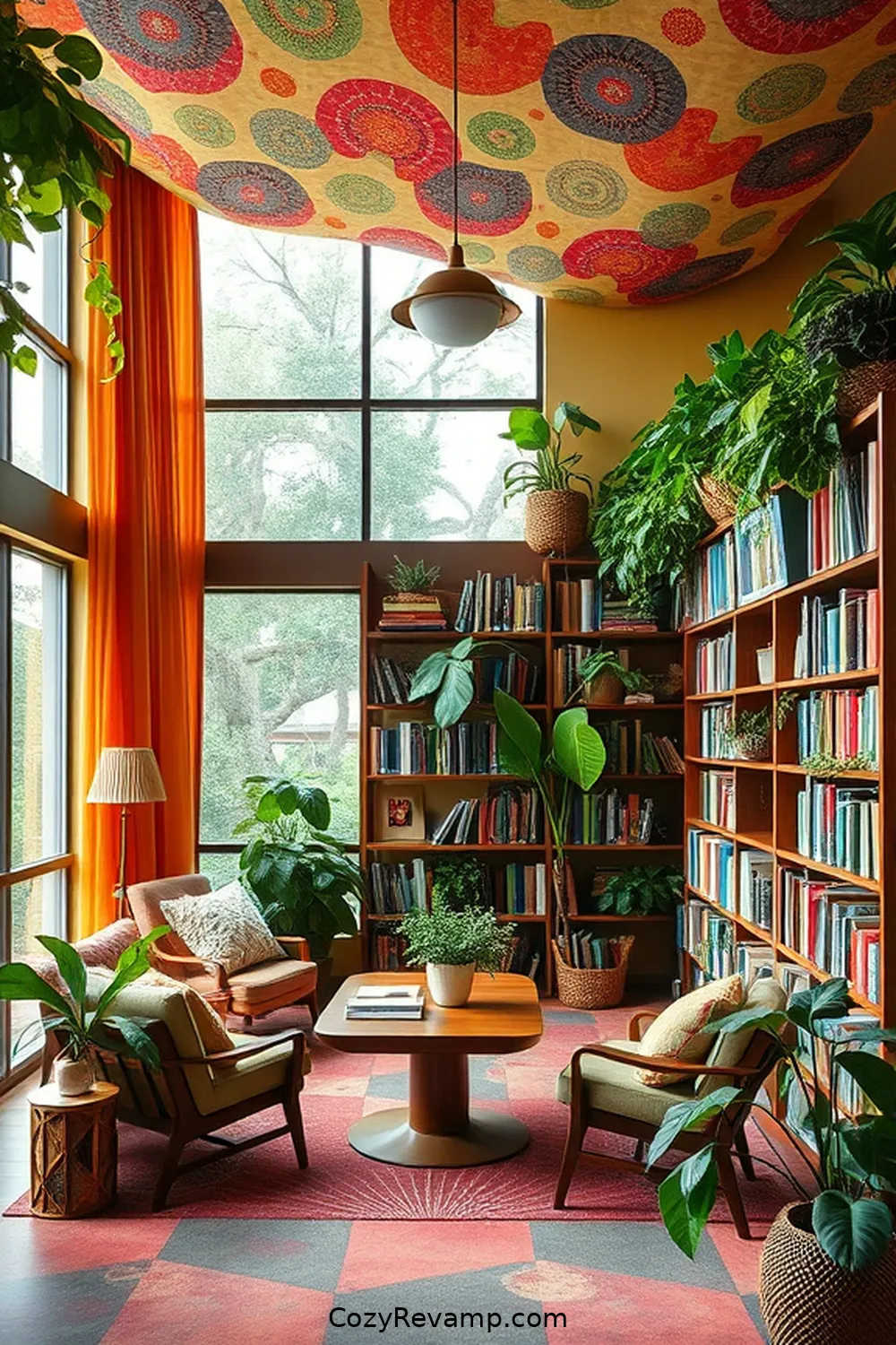 23 Inspiring Mid-Century Modern Libraries With Upcycled Fabric 17 The Collaborative Library in San Antonio for 23 Inspiring Mid-Century Modern Libraries With Upcycled Fabric