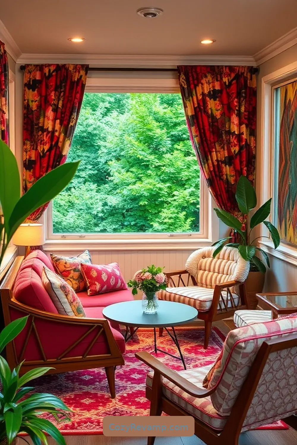 23 Inspiring Mid-Century Modern Libraries With Upcycled Fabric 16 The Cozy Reading Nook in Nashville for 23 Inspiring Mid-Century Modern Libraries With Upcycled Fabric