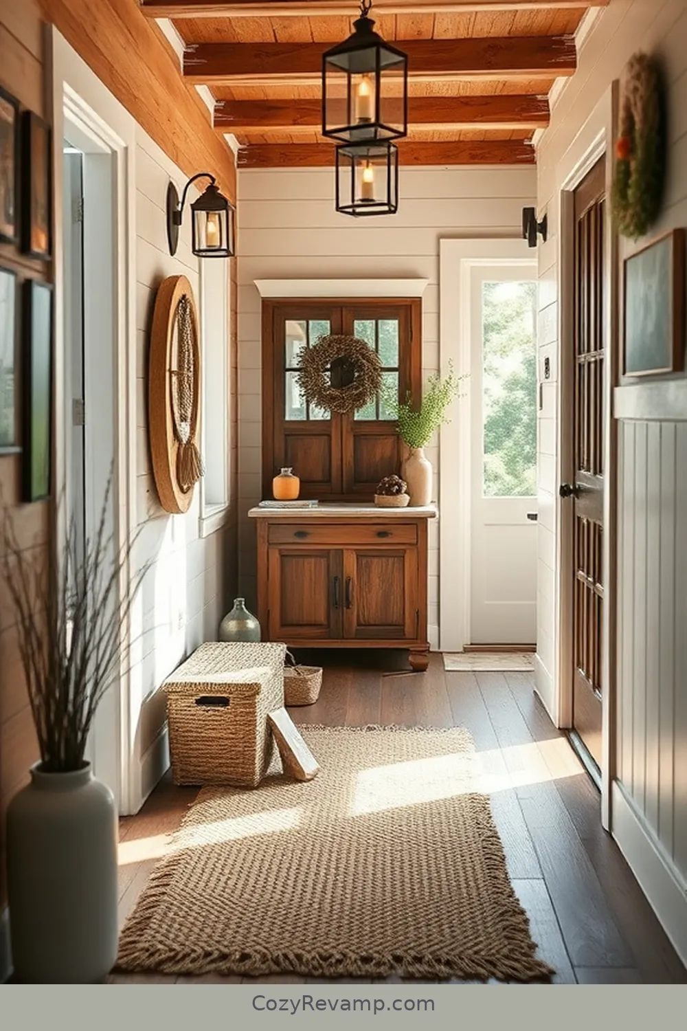 Creating a Welcoming Entry Mat for 23 Key Elements for a Modern Farmhouse Hallway With Solar Powered Lights