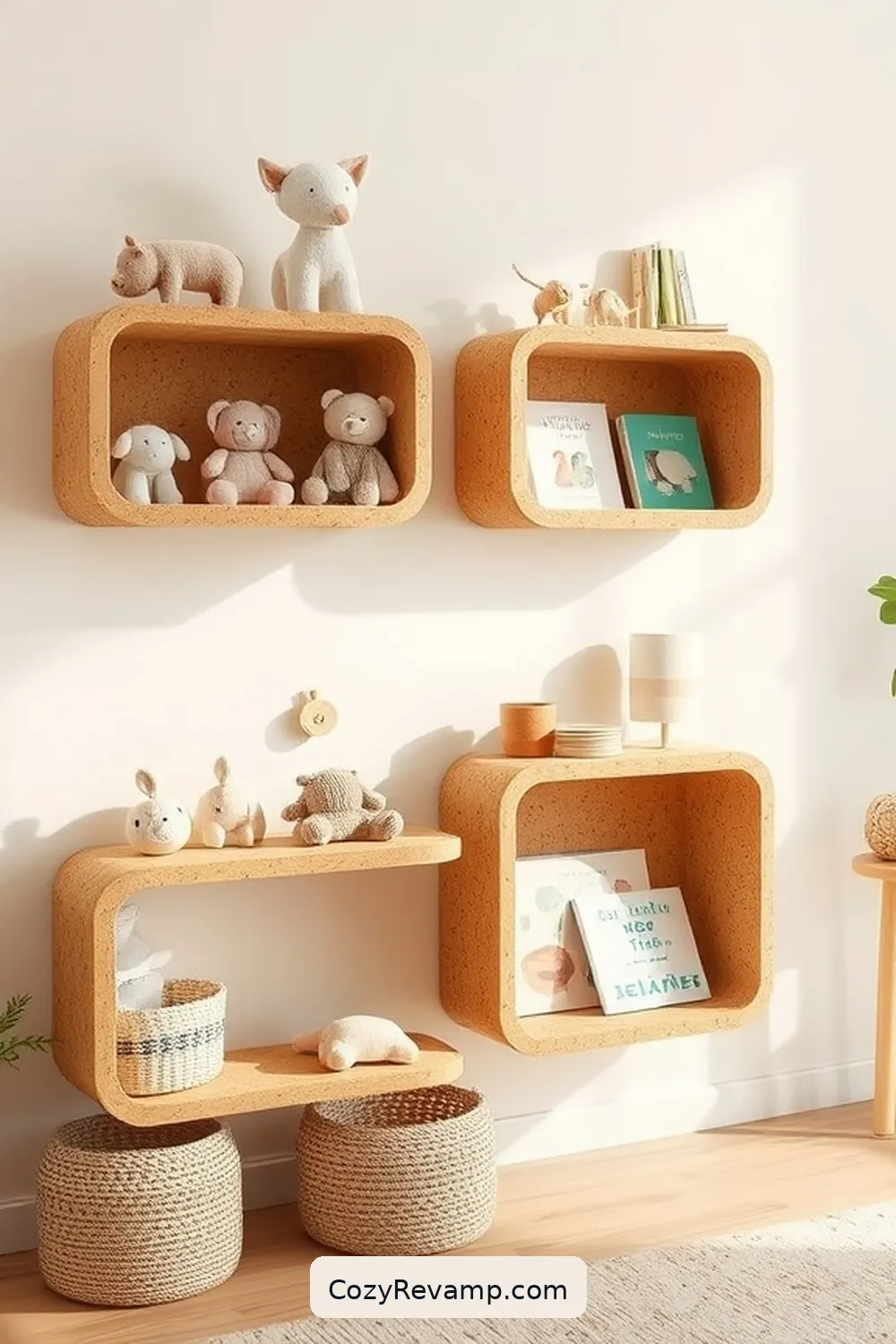 23 Key Elements of Mid-Century Modern Nursery Cork Material 9 Cork Shelves for Functional Display for 23 Key Elements of Mid-Century Modern Nursery Cork Material