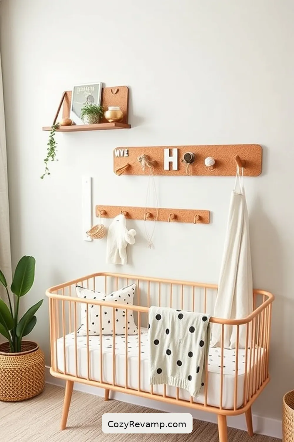 23 Key Elements of Mid-Century Modern Nursery Cork Material 21 Cork Wall Hooks for Practical Storage for 23 Key Elements of Mid-Century Modern Nursery Cork Material