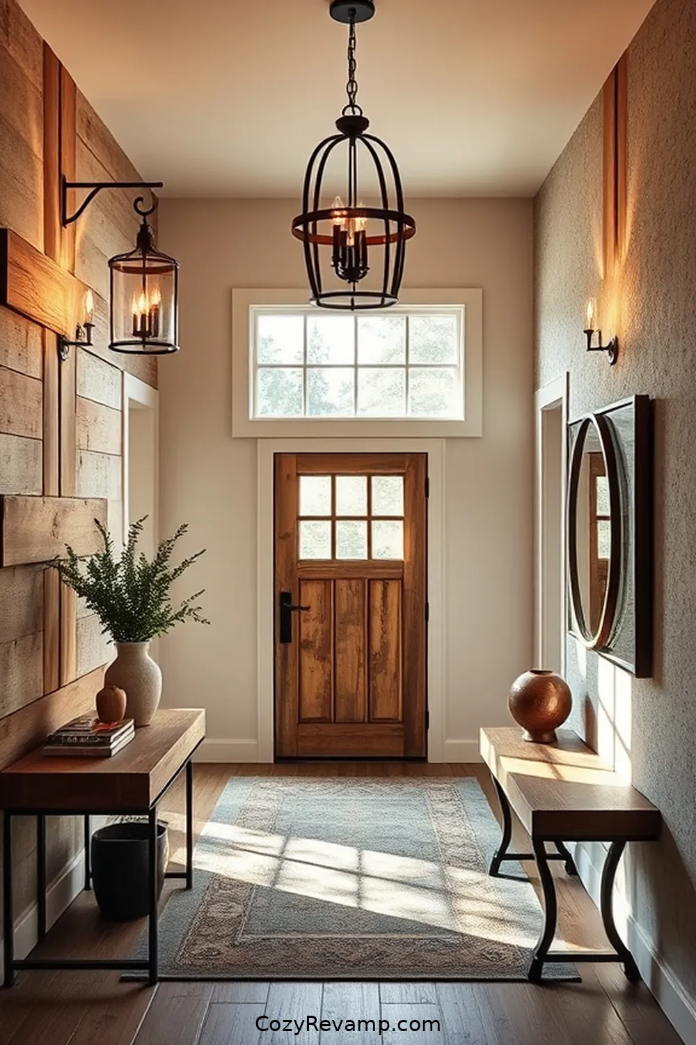 Farmhouse Lighting Fixtures for 23 Key Elements of a Modern Farmhouse Entryway With Reclaimed Materials