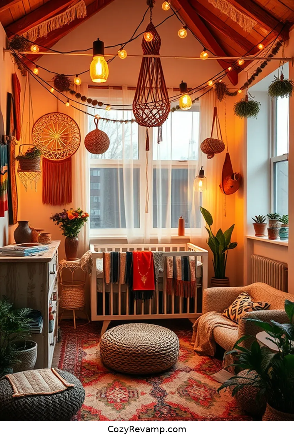 23 Must-Have Materials for a Bohemian Nursery With Solar Powered Lights 9 8. Solar-Powered String Lights for 23 Must-Have Materials for a Bohemian Nursery With Solar Powered Lights