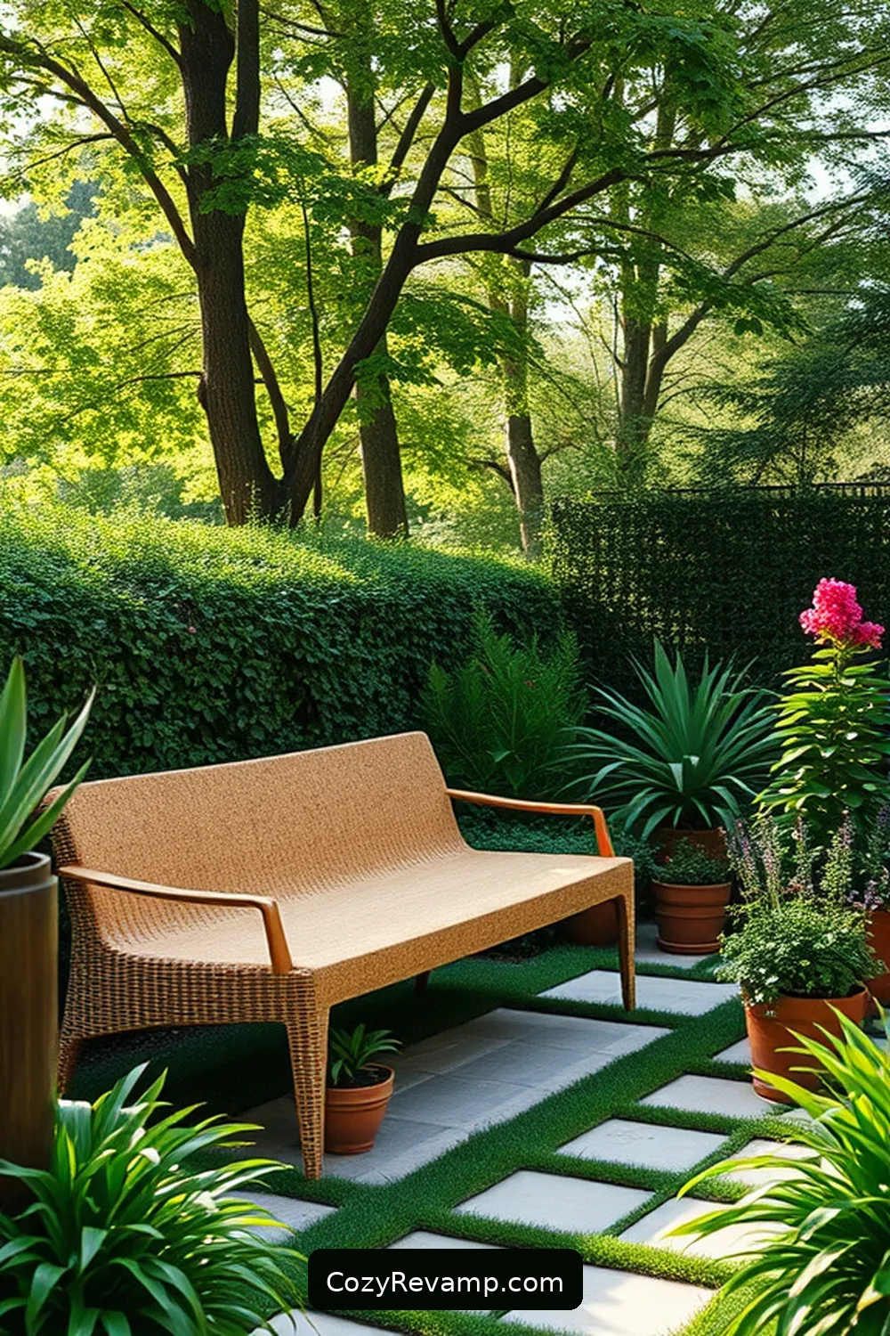 23 Must-Have Mid-Century Modern Outdoor Patio Elements With Cork Material 9 Cork Garden Bench for 23 Must-Have Mid-Century Modern Outdoor Patio Elements With Cork Material