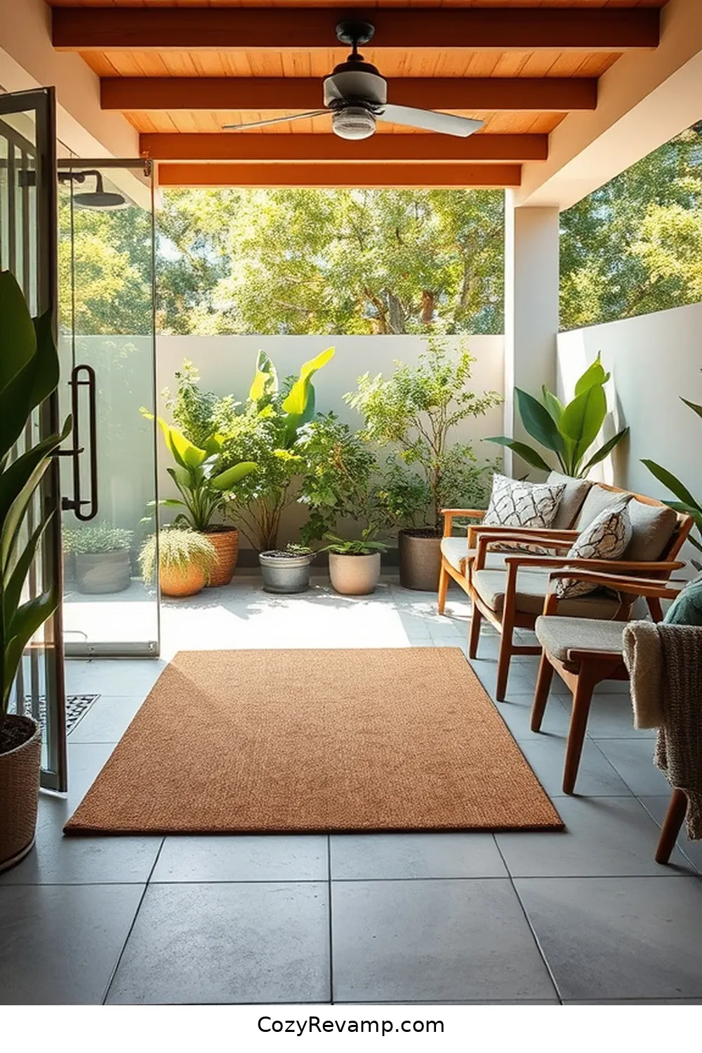 23 Must-Have Mid-Century Modern Outdoor Patio Elements With Cork Material 24 Cork Outdoor Shower Mat for 23 Must-Have Mid-Century Modern Outdoor Patio Elements With Cork Material