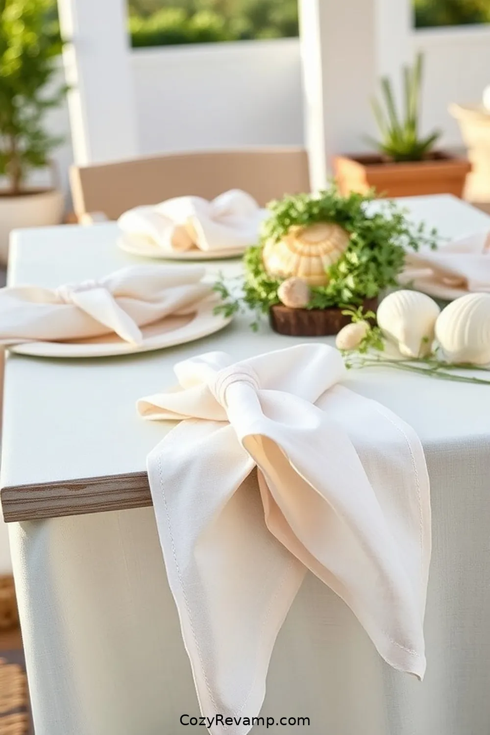 23 Must-Have Organic Cotton Materials for a Coastal Outdoor Patio 16 Organic Cotton Napkins for 23 Must-Have Organic Cotton Materials for a Coastal Outdoor Patio