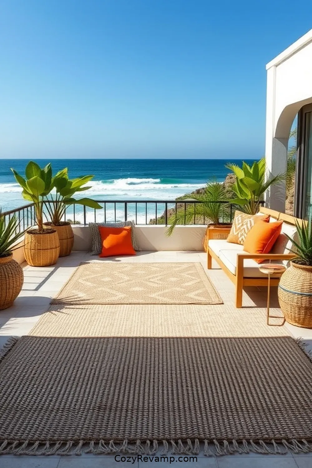 23 Must-Have Organic Cotton Materials for a Coastal Outdoor Patio 7 Organic Cotton Outdoor Rugs for 23 Must-Have Organic Cotton Materials for a Coastal Outdoor Patio