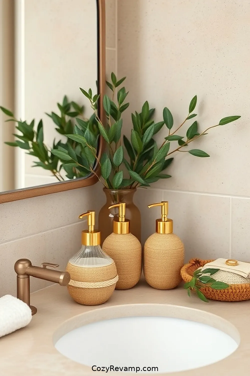 23 Stunning Coastal Bathroom Ideas Featuring Natural Fibers 15 Natural Fiber Soap Dispensers for Earthy Elegance for 23 Stunning Coastal Bathroom Ideas Featuring Natural Fibers