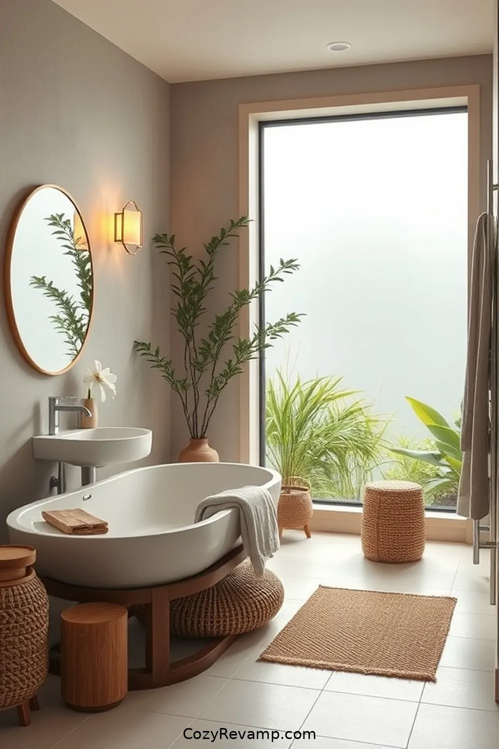 23 Stunning Modern Farmhouse Bathroom Ideas With Bamboo Material 24 Cozy Bamboo Seating for a Spa-Like Experience for 23 Stunning Modern Farmhouse Bathroom Ideas With Bamboo Material