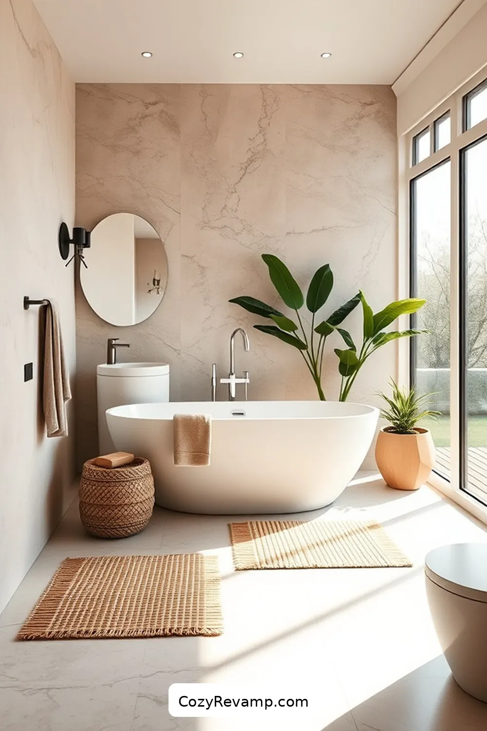 23 Stunning Modern Farmhouse Bathroom Ideas With Bamboo Material 22 Stylish Bamboo Bath Mats for 23 Stunning Modern Farmhouse Bathroom Ideas With Bamboo Material