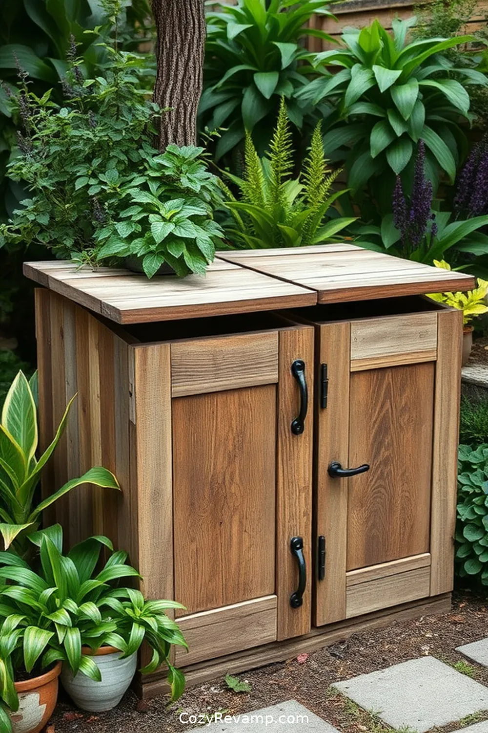 Compost Bins for 24 Essential Elements for Industrial Nurseries Using Recycled Wood Material