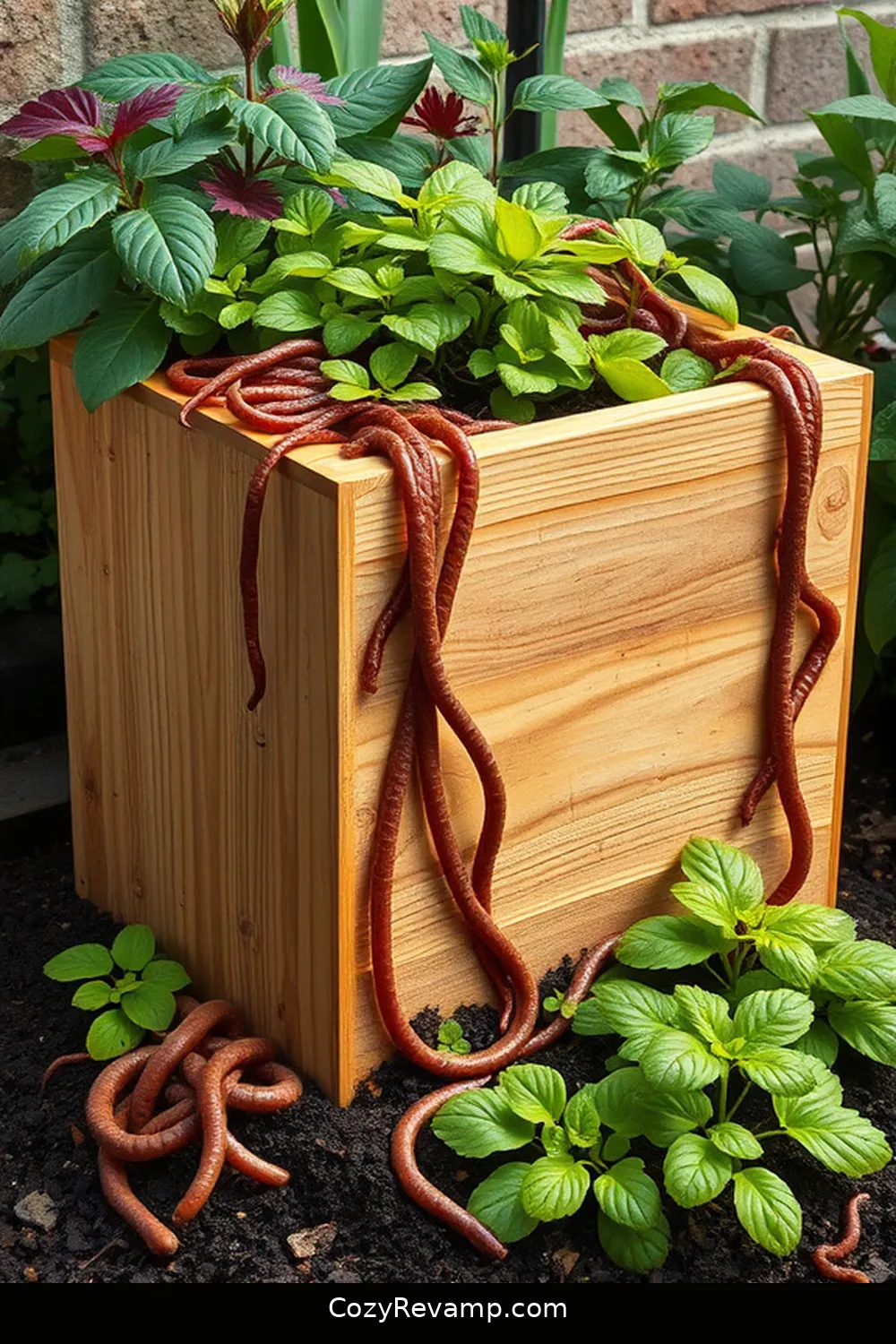 Composting Worm Bins for 24 Essential Elements for Industrial Nurseries Using Recycled Wood Material