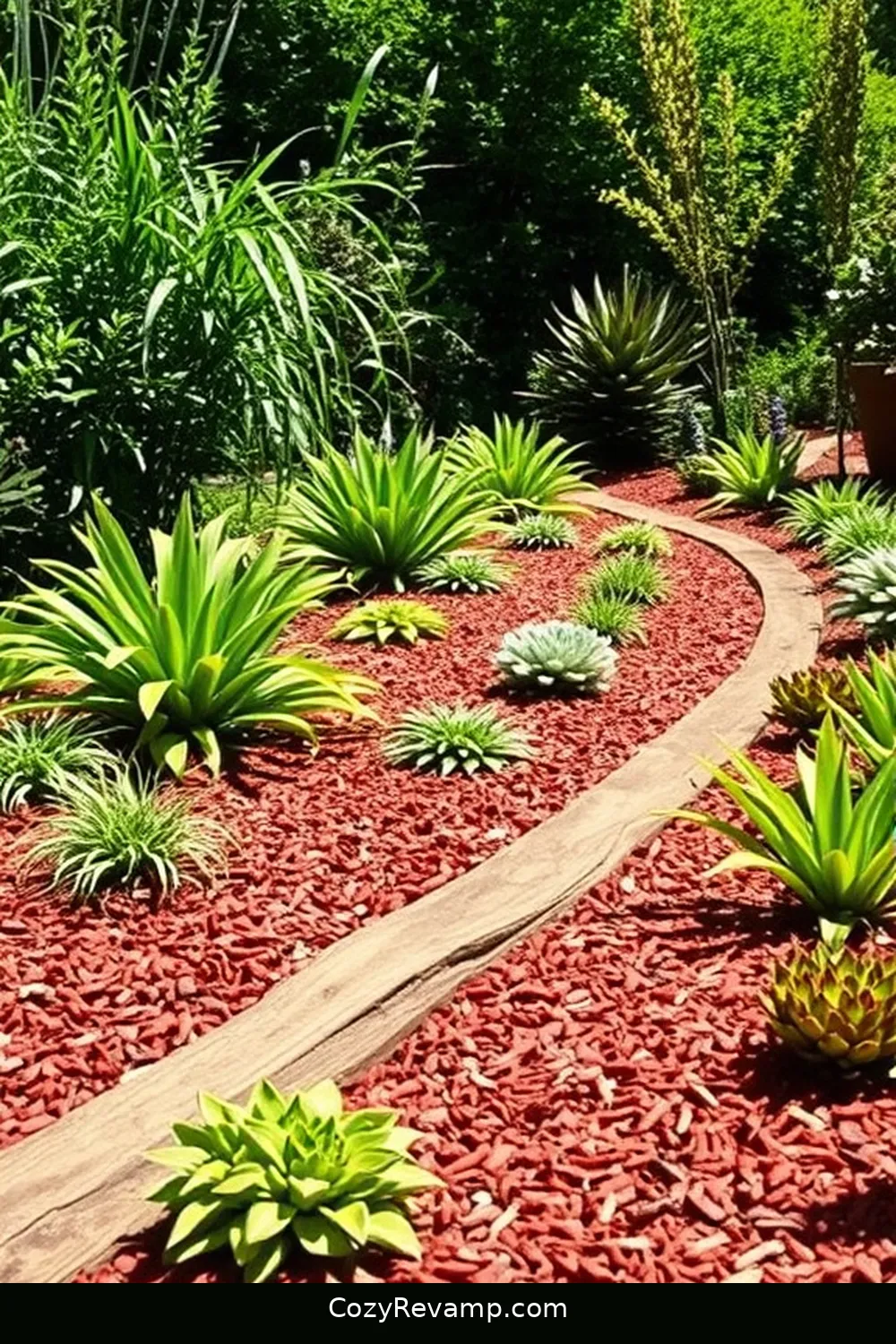 Mulch and Soil Retention Borders for 24 Essential Elements for Industrial Nurseries Using Recycled Wood Material