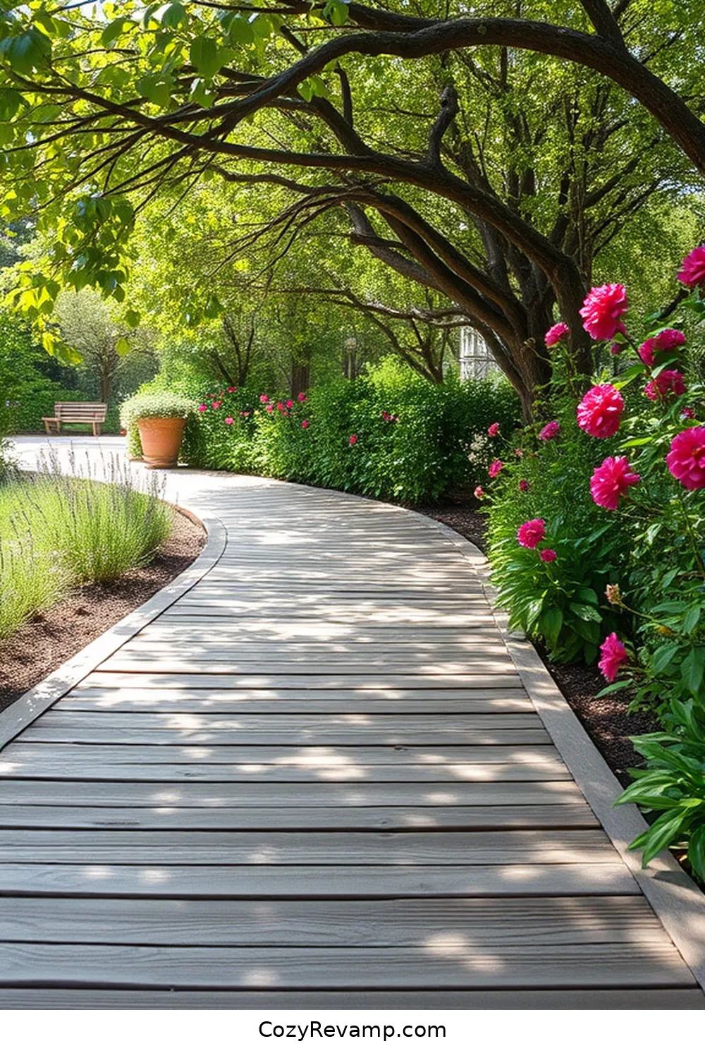 Pathways and Walkways for 24 Essential Elements for Industrial Nurseries Using Recycled Wood Material