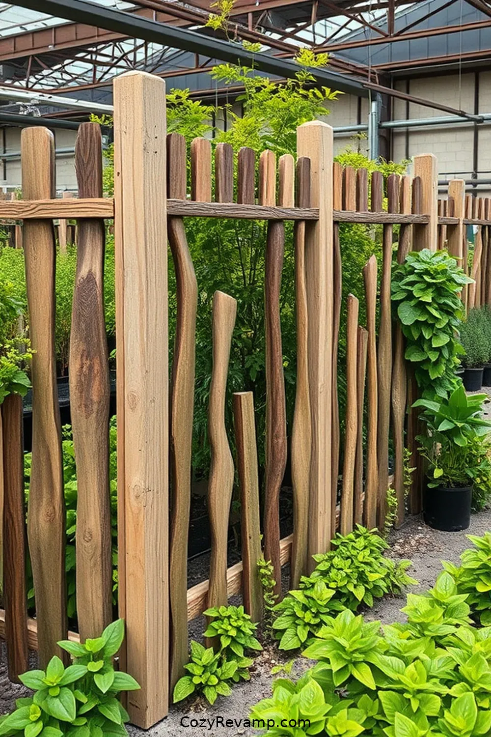 Protective Fencing for 24 Essential Elements for Industrial Nurseries Using Recycled Wood Material
