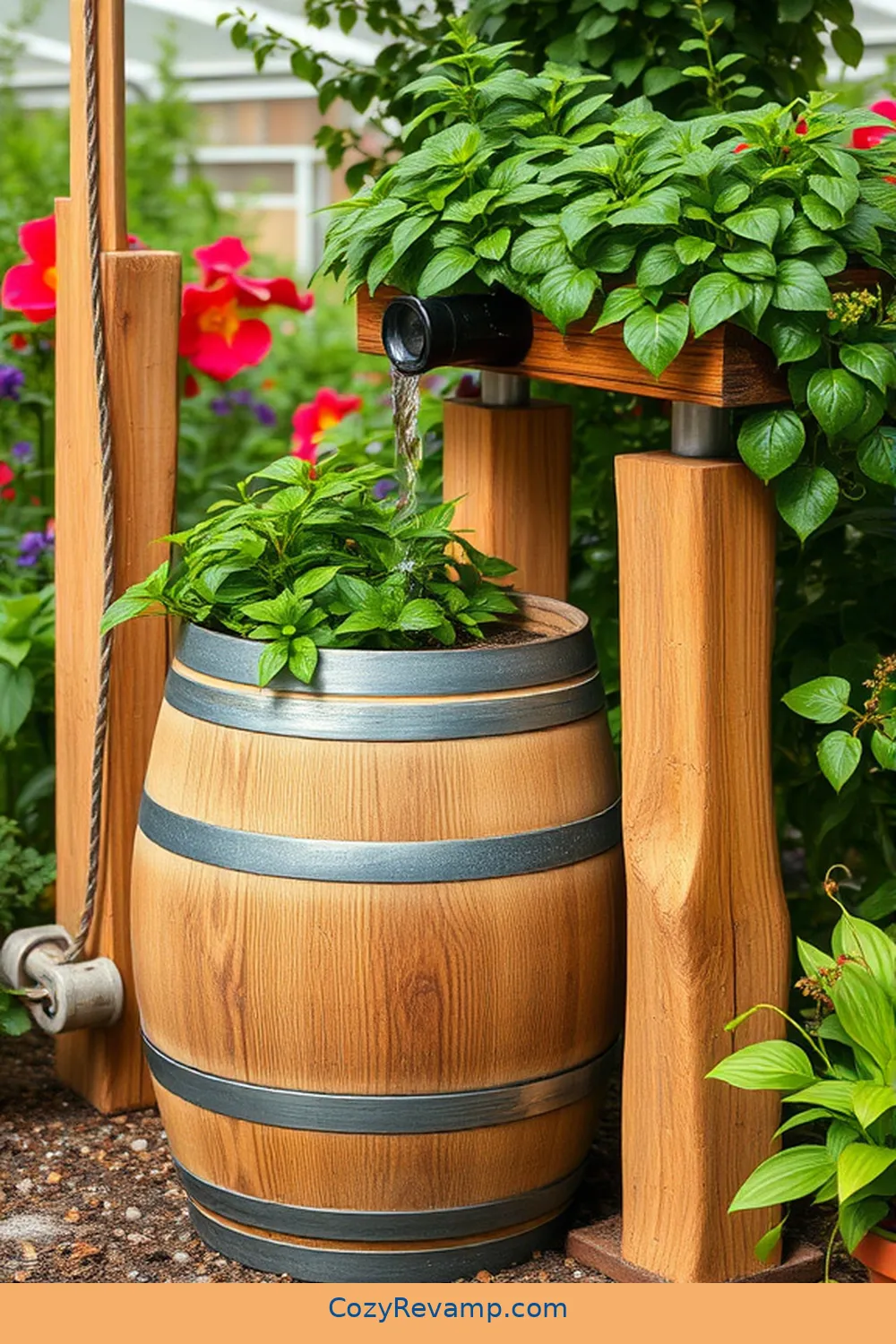 Rainwater Collection Systems for 24 Essential Elements for Industrial Nurseries Using Recycled Wood Material