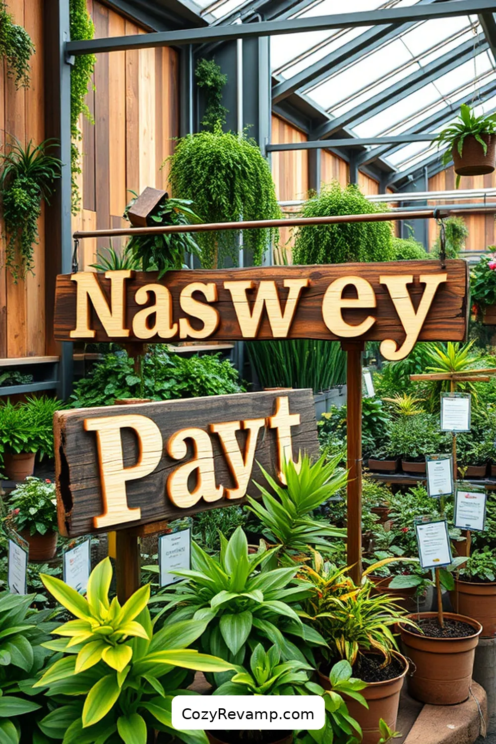 Signage for Educational Purposes for 24 Essential Elements for Industrial Nurseries Using Recycled Wood Material