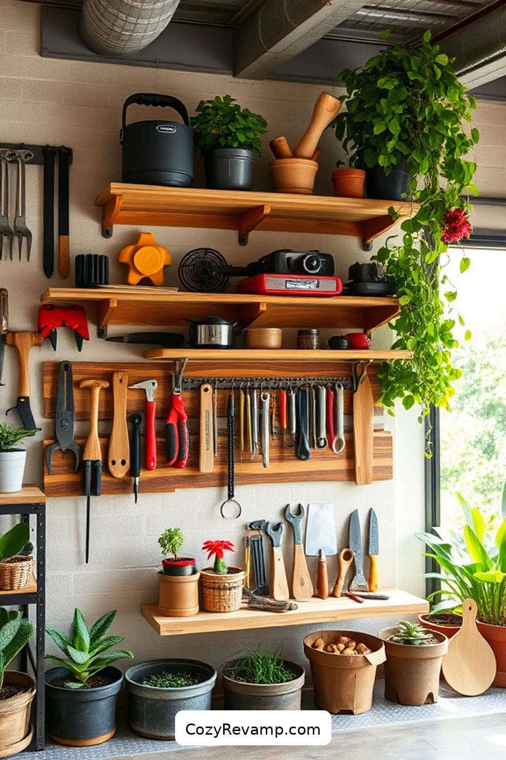 Tool Storage Solutions for 24 Essential Elements for Industrial Nurseries Using Recycled Wood Material