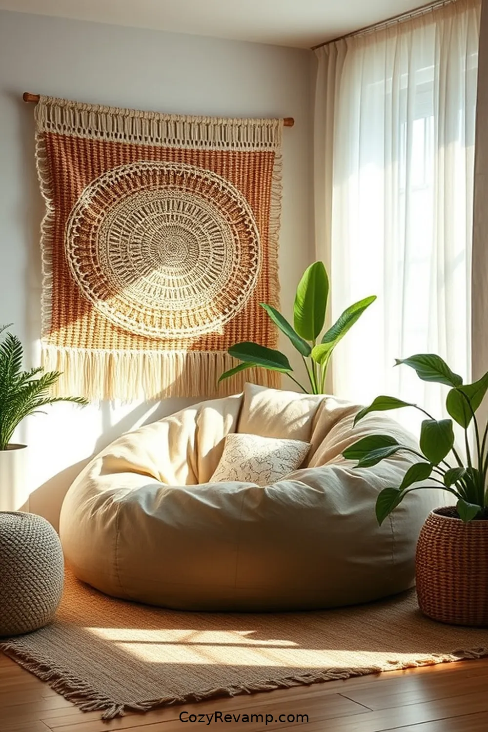 24 Essential Elements of a Bohemian Home Office With Organic Cotton Material 25 A Relaxation Nook With Organic Cotton Elements for 24 Essential Elements of a Bohemian Home Office With Organic Cotton Material