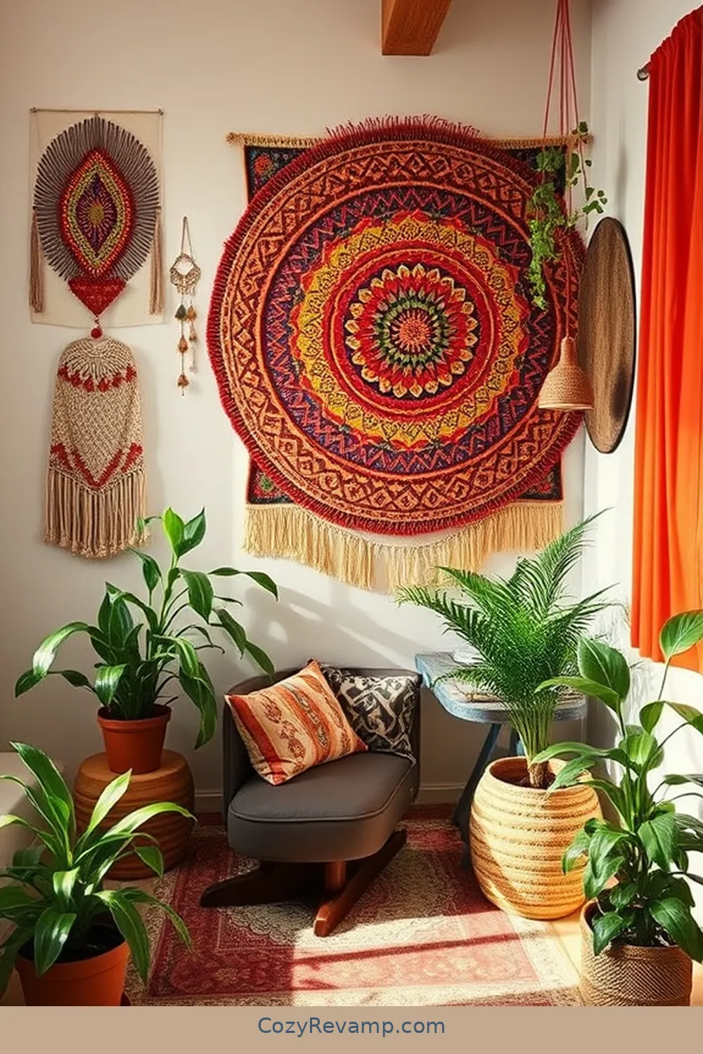 24 Essential Elements of a Bohemian Home Office With Organic Cotton Material 6 Organic Cotton Wall Art for 24 Essential Elements of a Bohemian Home Office With Organic Cotton Material