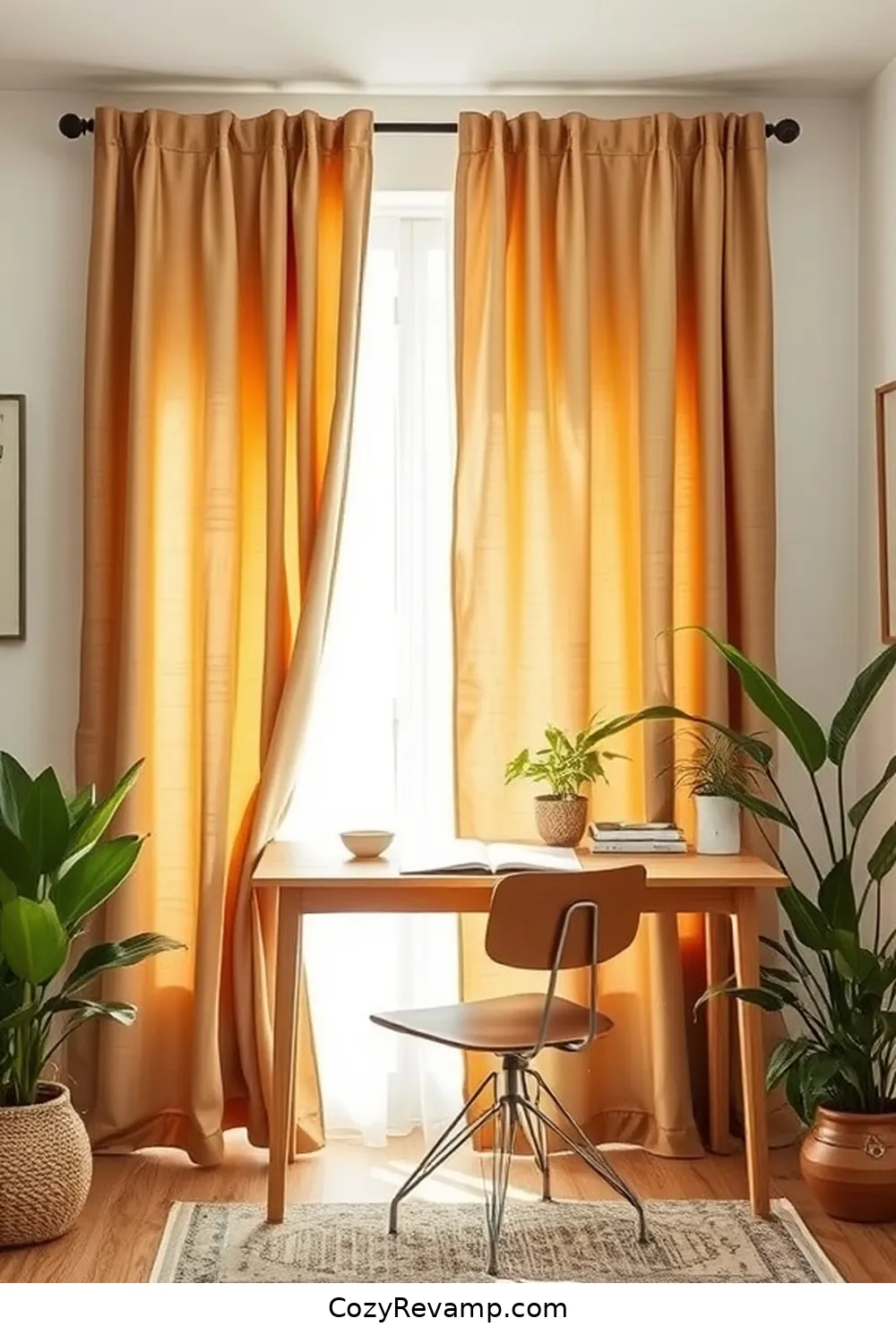 24 Essential Elements of a Bohemian Home Office With Organic Cotton Material 5 Sustainable Organic Cotton Curtains for 24 Essential Elements of a Bohemian Home Office With Organic Cotton Material