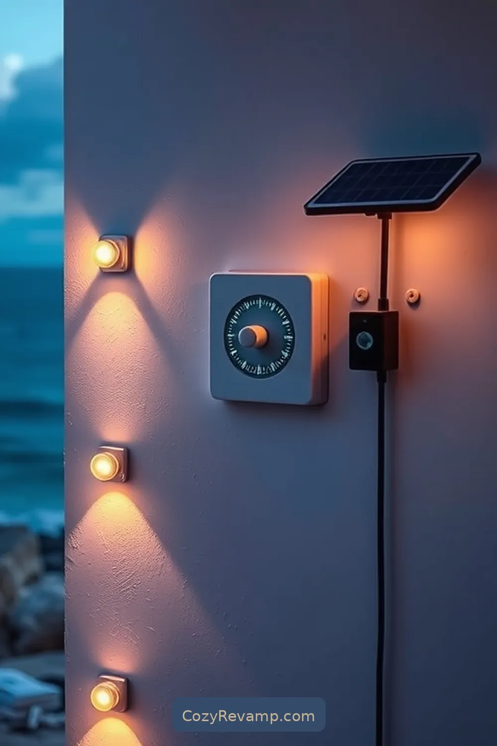 Timer Switches for 24 Essential Materials for Coastal Garage Solar-Powered Lights