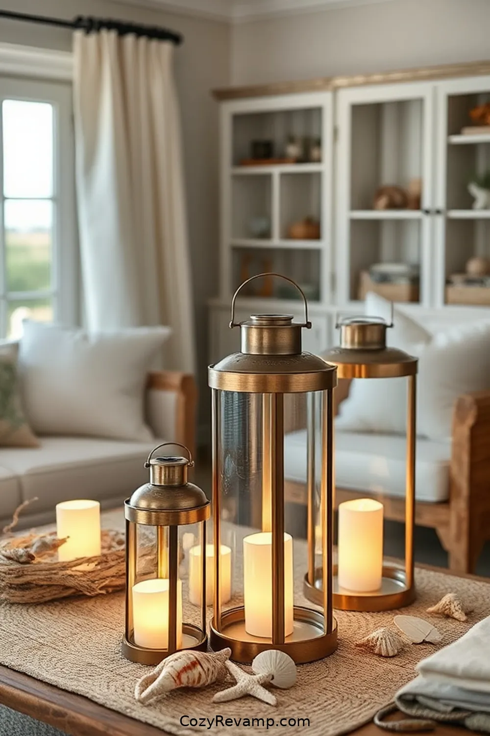 Rechargeable Solar Lanterns for 24 Essential Materials for Coastal Living Room Solar-Powered Lights