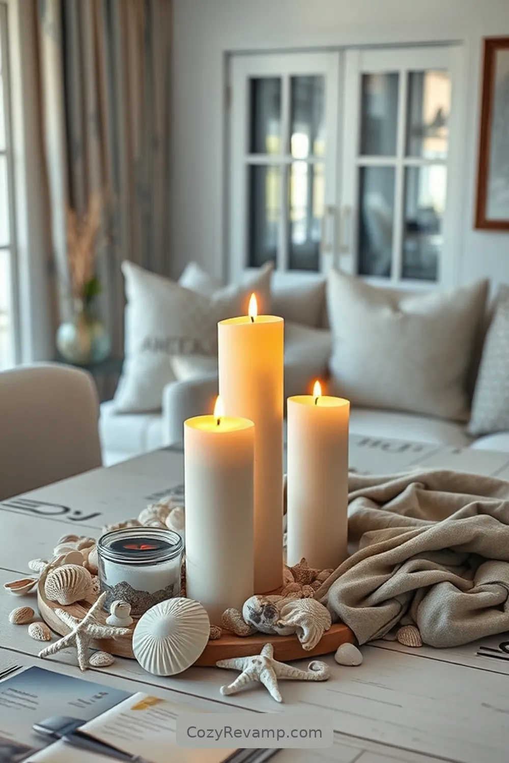 Solar-Powered Candles for 24 Essential Materials for Coastal Living Room Solar-Powered Lights