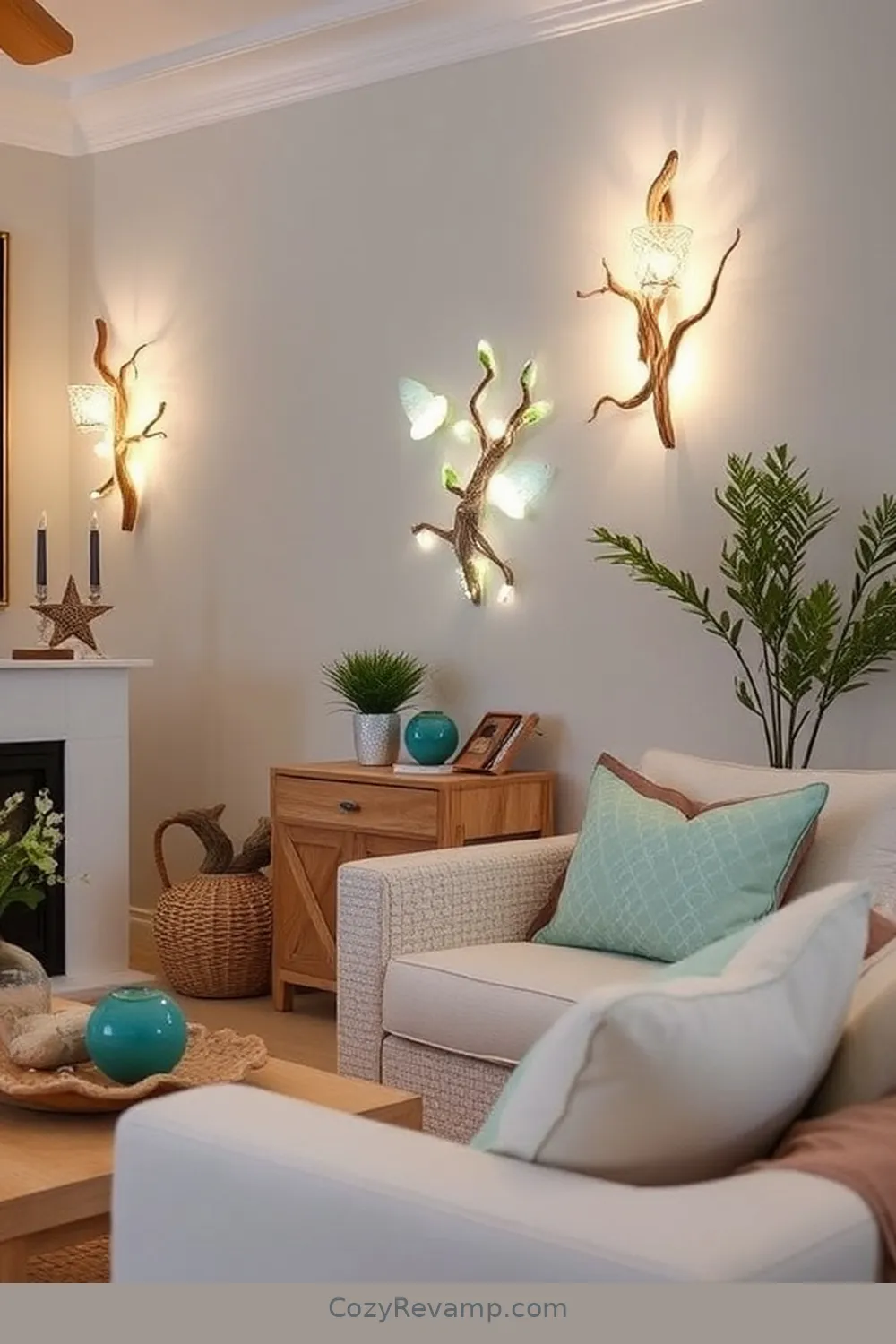 Solar-Powered Decorative Wall Art Lights for 24 Essential Materials for Coastal Living Room Solar-Powered Lights