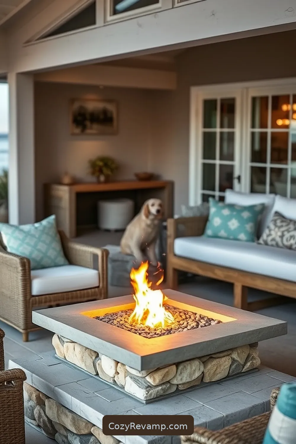 Solar-Powered Fire Pit Lights for 24 Essential Materials for Coastal Living Room Solar-Powered Lights