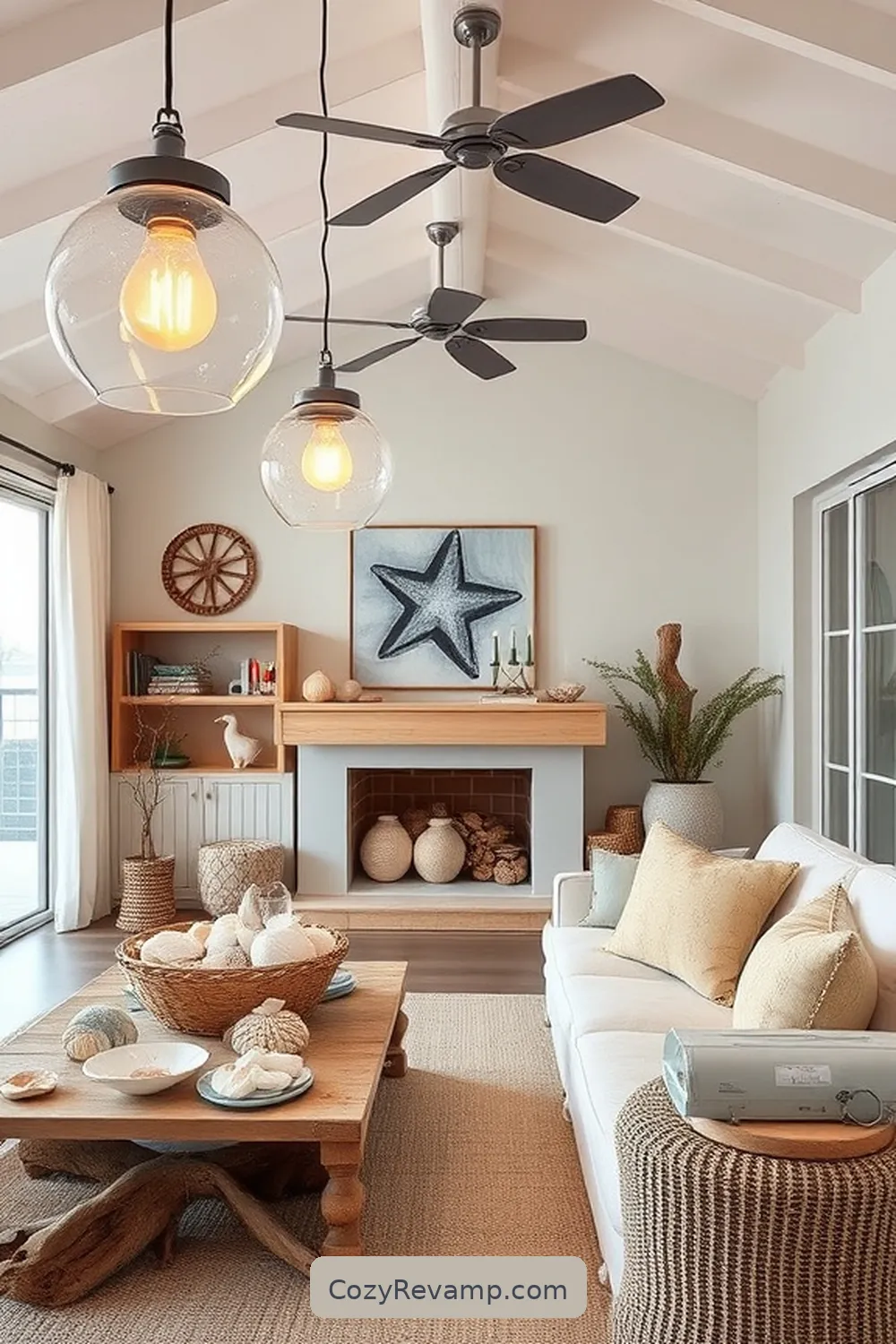 Solar-Powered Hanging Lights for 24 Essential Materials for Coastal Living Room Solar-Powered Lights