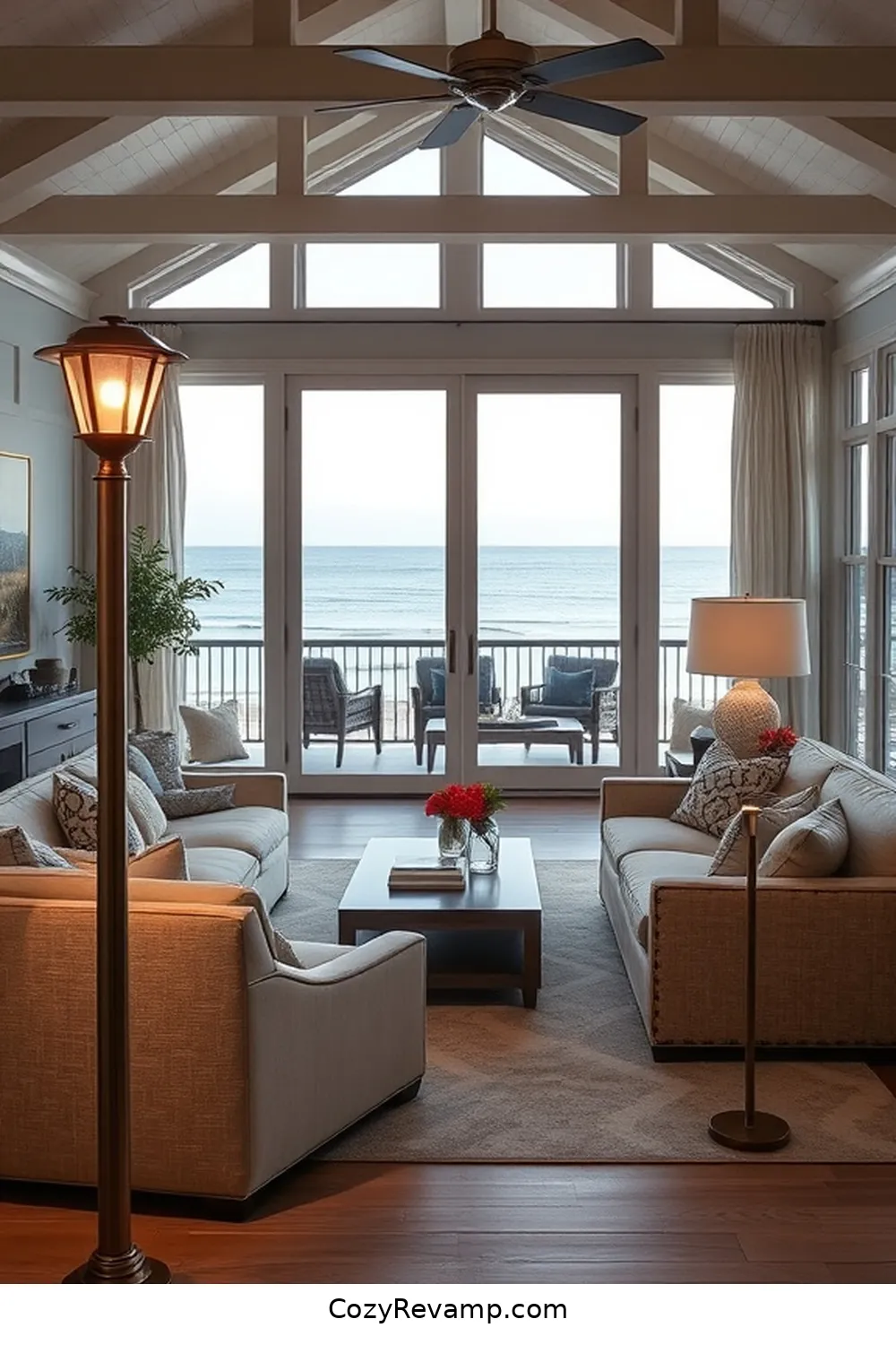 Solar-Powered Post Lights for 24 Essential Materials for Coastal Living Room Solar-Powered Lights