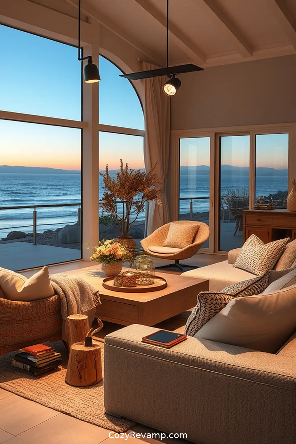 Solar-Powered Spotlights for 24 Essential Materials for Coastal Living Room Solar-Powered Lights