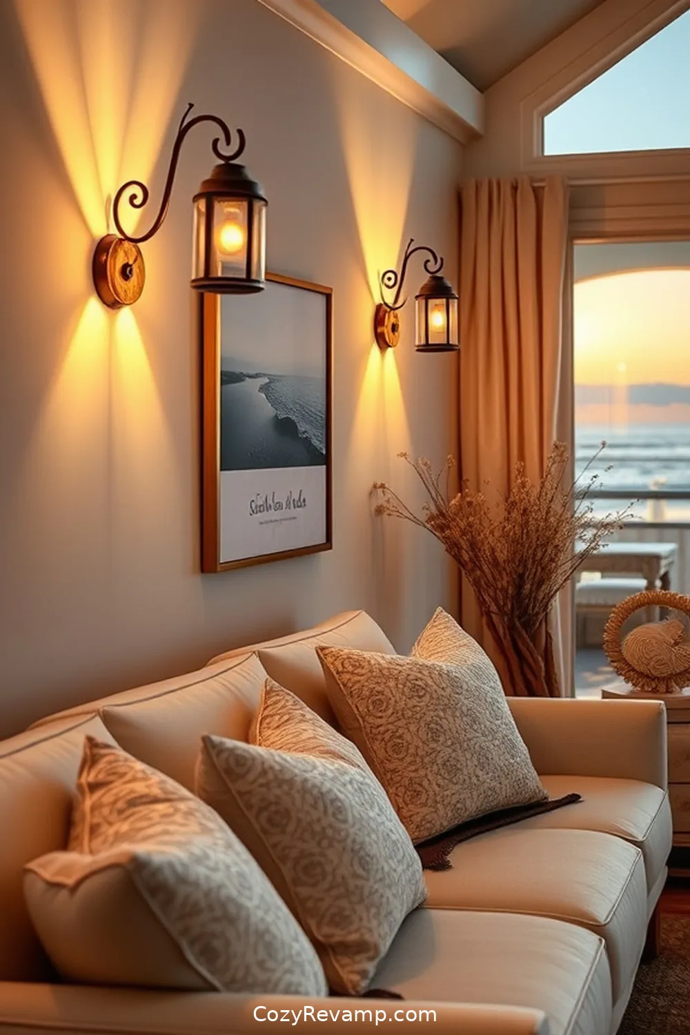 Solar-Powered Wall Sconces for 24 Essential Materials for Coastal Living Room Solar-Powered Lights