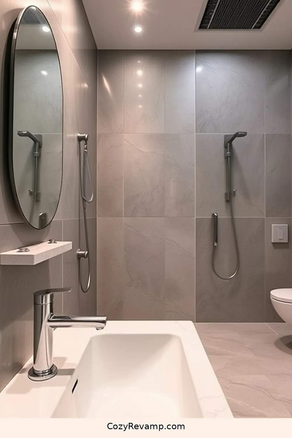 Anti-Microbial Surfaces for 24 Essential Materials for Industrial Bathrooms With Solar-Powered Lights
