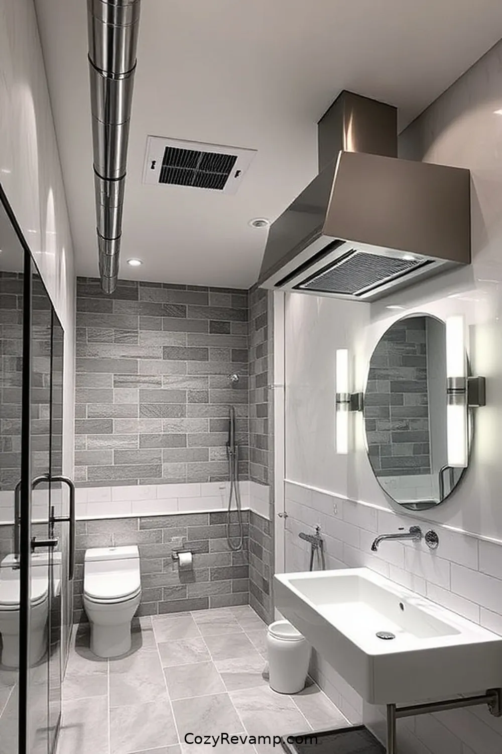 Energy-Efficient Exhaust Fans for 24 Essential Materials for Industrial Bathrooms With Solar-Powered Lights