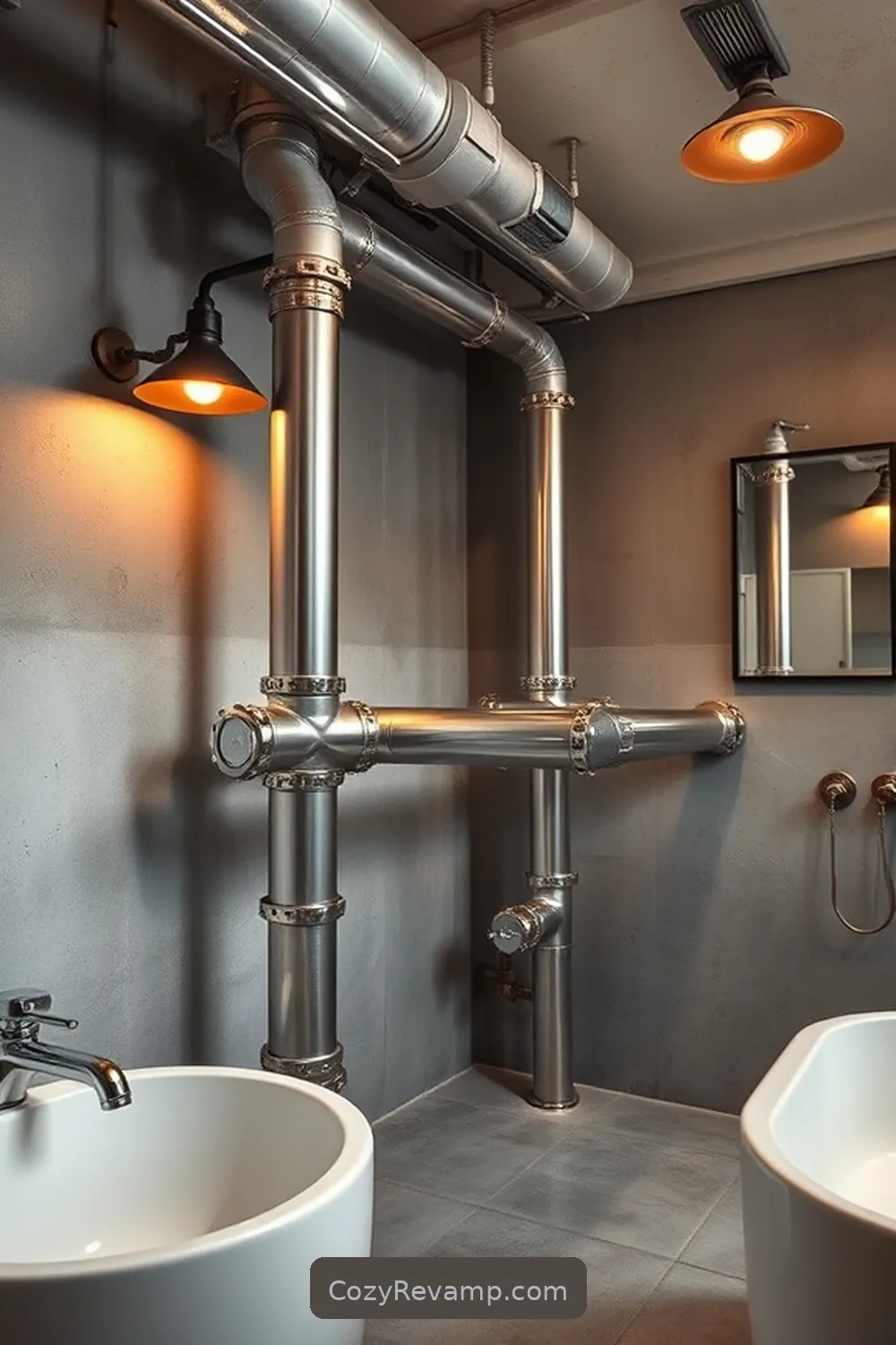 Insulated Plumbing for 24 Essential Materials for Industrial Bathrooms With Solar-Powered Lights